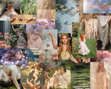 Wall Collage Kit Printable Aesthetic 60pc Ethereal Aesthetic Fairycore