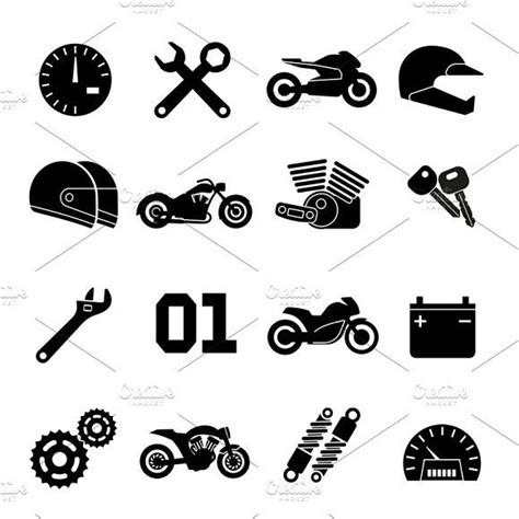 Motorcycle Race Vector Icons Racing Motorcycles Motorcycle Logo