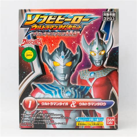 Sofubi Hero Vs Ultraman Battle Set Enter Ultraman Taiga ฟิกเกอร์ยอด
