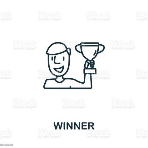 Winner Icon From Success Collection Simple Line Element Winner Symbol