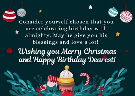 60 Merry Christmas And Happy Birthday Wishes Quotes Greetings