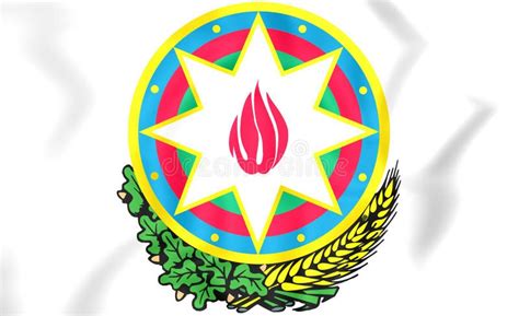 Azerbaijan Coat Of Arms Stock Illustration Illustration Of Symbol