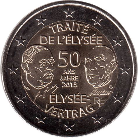 2 Euro Élysée Treaty France Numista