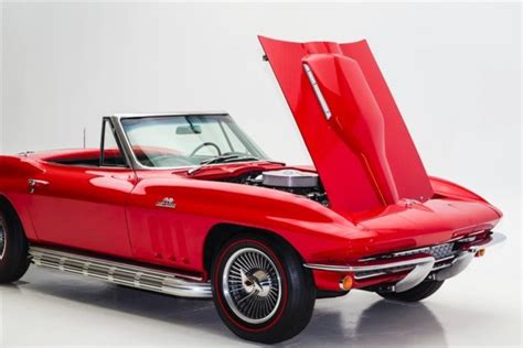1966 Chevrolet Corvette Red 427425hp Big Block Manual Convertible For