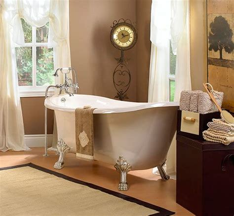 Old fashioned bathtub with center faucets. Traditional Clawfoot Tub from Foremost #Bathroom | Old ...