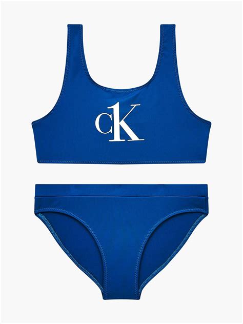 Buy Bikini Niña Calvin Klein Colour Azul Eléctrico Sizes 14 16