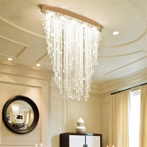 Manggic New Modern Chandelier Dining Oval Design Living Room Crystal