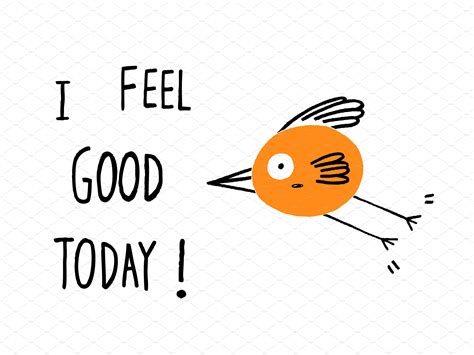 I Feel Good Today! | Feelings, I feel good, Hand drawn vector illustrations