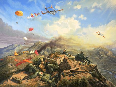 Holding At Kapyong By Ted Zuber War Art Korean War Modern War