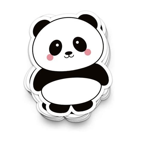 Panda Vinyl Car Decal Sticker Lovely Panda T Or Present Etsy
