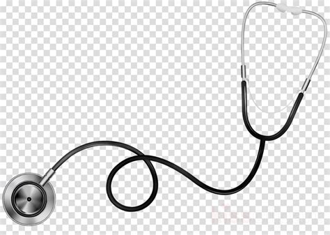 Stethoscope Cartoon Clipart Stethoscope Medical Line Transparent