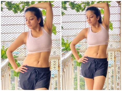 Monalisa Flaunts Midriff Abs As She Poses Post Her Workout Session