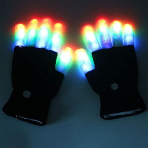 1 Pcs Improved Handsome Cool Rave Led Flashing Glove Glow Party Light