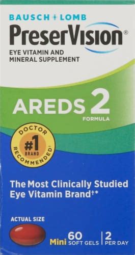 Bausch Lomb Preservision Areds Eye Vitamin And Mineral Supplement Soft Gels Ct City