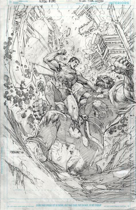 The Superman Super Site Jim Lee Reveals Pencil Sketch Of
