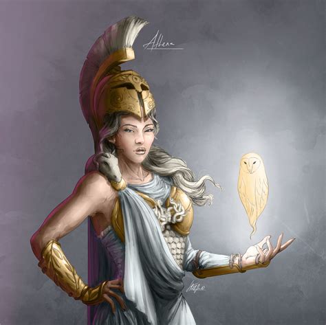 Artstation Athena Goddess Of Wisdom Handicraft And Warfare Tanja