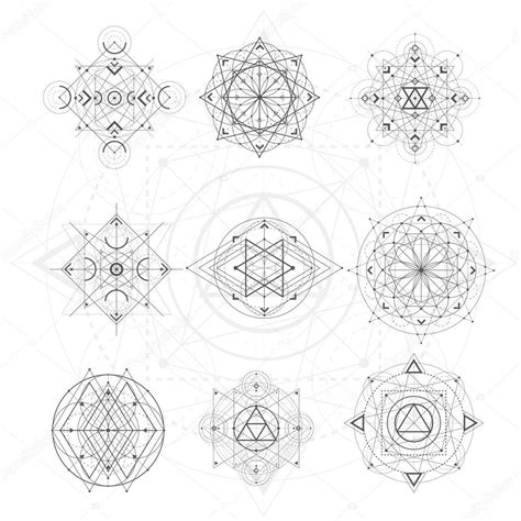 Sacred Geometry Signs — Stock Vector © Hiro Hideki 112870278