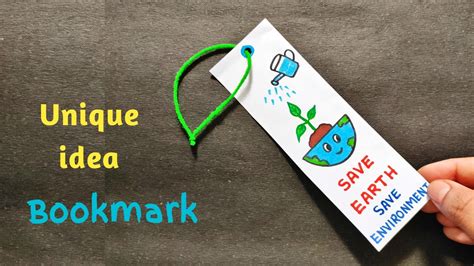 Unique Bookmark Making Idea Environment Day Book Mark Idea Earth