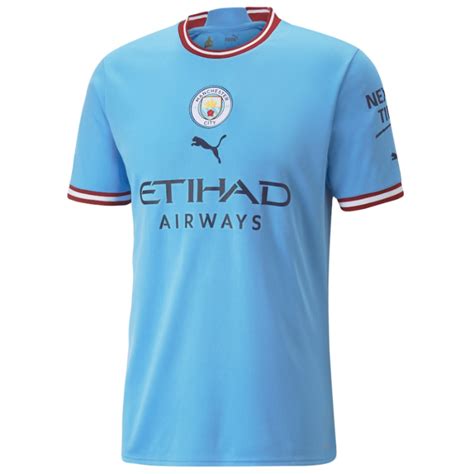 Manchester City Home Shirt 2022 23 With Haaland 9 Printing Jersey