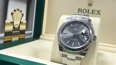 The Rolex Datejust 41 Featuring The Ever Popular Rhodium Dial And A