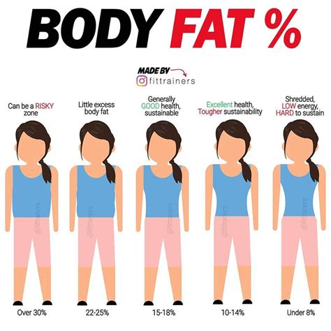 Visual Body Fat Percentage Chart