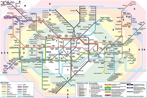 Cartina E Mappa Della Metropolitana Di Londra