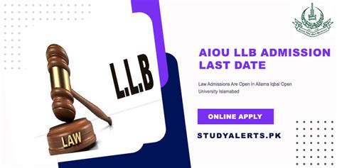 Allama Iqbal Open University Aiou Llb Admission 2024 Last Date