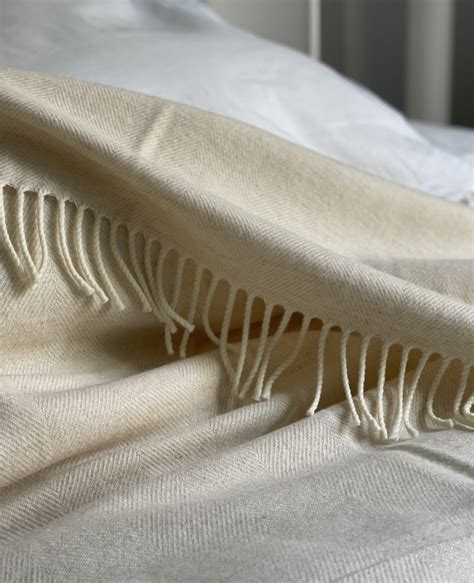 Chamomile Merino Lambswool Herringbone Blanket The Natural Blanket
