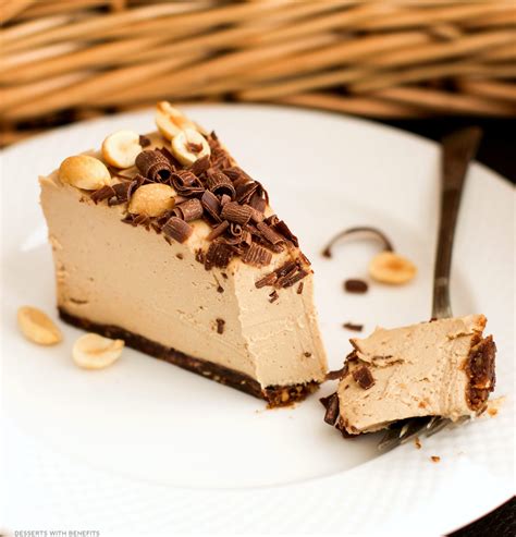 Here is a tasty recipe that is easy, fast and sneaking more fiber into your dessert can make it much more nutritious. Desserts With Benefits Healthy Chocolate Peanut Butter Raw Cheesecake (no bake, low sugar, high ...