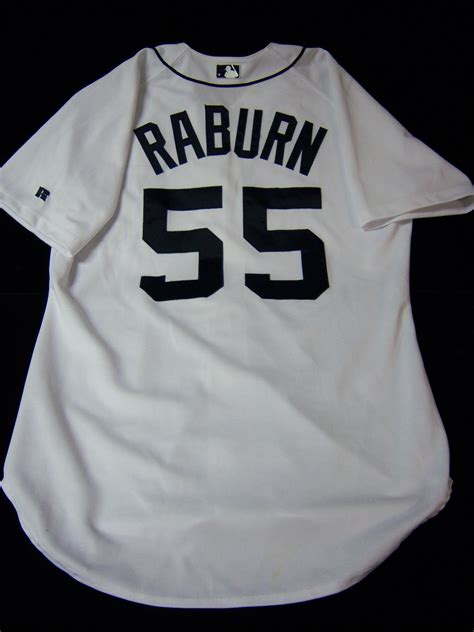 Lot Detail Ryan Raburn Detroit Tigers Home Jersey 55