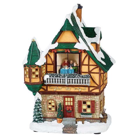 Christmas Village Scene With Leds And Musical Gazebo 30 Pieces Costco Uk