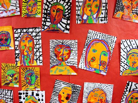 Picasso Style Self Portraits 2nd Grade Picasso Self Portrait