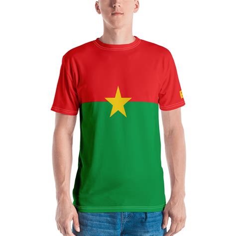 Burkina Faso Flag Mens T Shirt Flag And Country