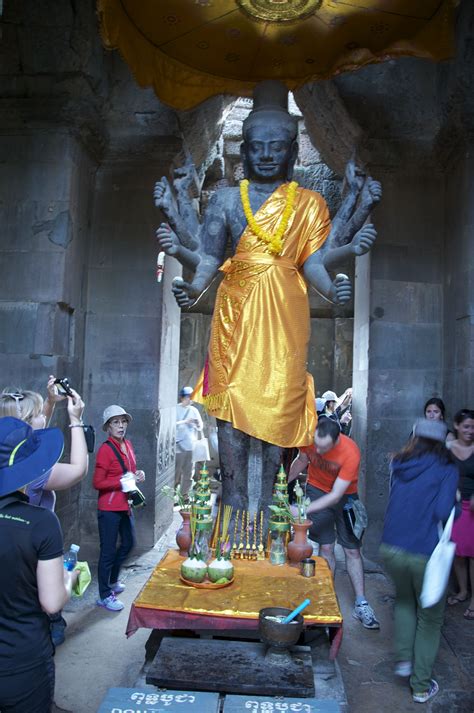 Lord Vishnu At The Angkor Wat Cambodia