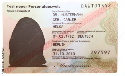Personalausweis Deutschland 2010 Stock Foto Adobe Stock
