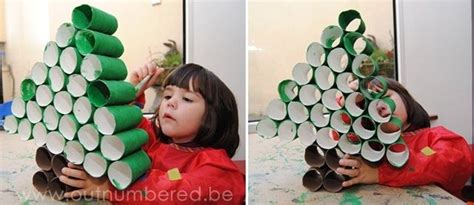 Deze leuke kerstman hanger kun je knutselen van een wc rol. Knutselen voor kerst met kinderen: maak een kerstboom van ...