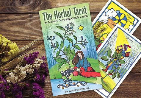 Herbal Tarot Deck With Guidebook Botanical Tarot Card Deck