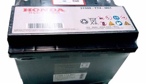 Bateria Original Honda Civic 2014 A 2020 12v 60ah | Mercado Livre