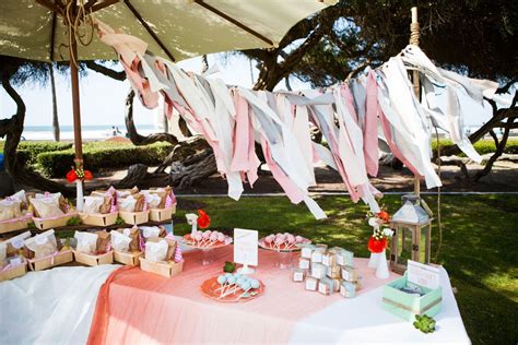 A Charming Beachside Picnic Baby Shower On To Baby Picnic Baby