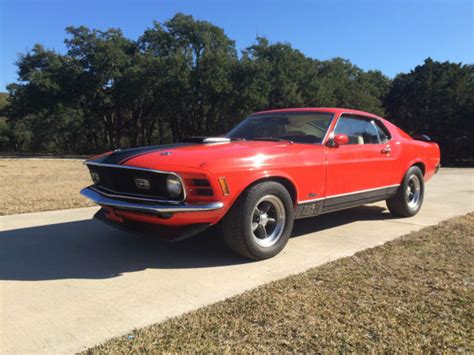 Ford Mustang Fastback 1970 Calypso Coral For Sale 0t05r125608 1970