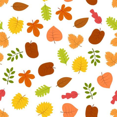 Premium Vector Seamless Pattern With Autumn Leaves Vector Illustration