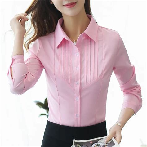 Women Blouse Womens Tops And Blouses Cotton Ladies Tops Shirts Women 2018 Shirts Pink Blusa