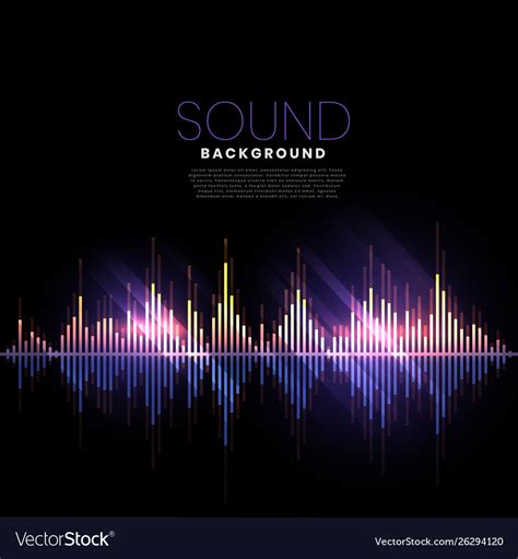 Music Track Audio Pattern Sound Background Vector Image