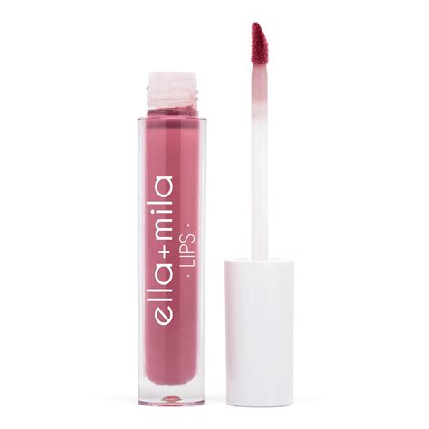 Ellamila Blush Dark Bold Rose Pink Creamy Liquid Lipstick Vegan