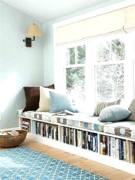 Under Window Bookcase Bench How To Build A Window Seat With A Cushion