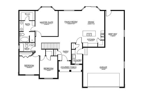 Find small & large rambler style home designs w/walkout basement! Home Ramblers Single Level Rambler Plan - House Plans | #11677