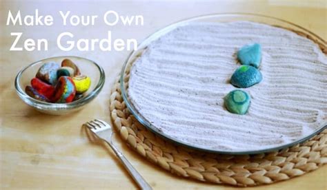 Using the steel garden rake, rake out uneven spots. DIY Zen Garden Sand Tray - The Artful Parent
