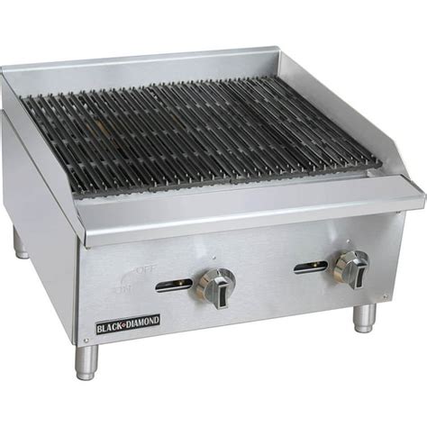 Adcraft Stainless Steel 24 Countertop Char Broil Gas Grill 60000