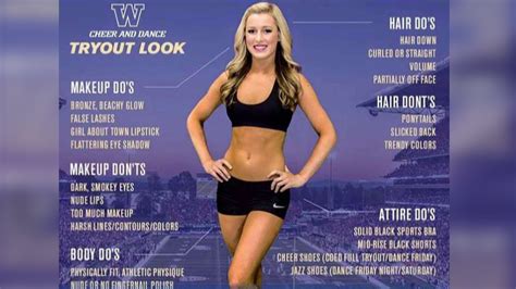University Of Washington Removes Cheerleader Infographic After Outcry 