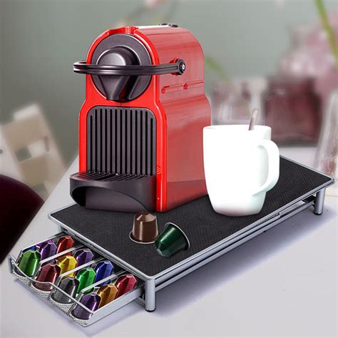 Priming both your nespresso machine and the cup you are going to have your coffee in makes a tangible difference to the flavor and in the enjoyment, you get from it. 40 Pod Coffee Capsules Holder Rack Pod Storage Drawer Rack ...